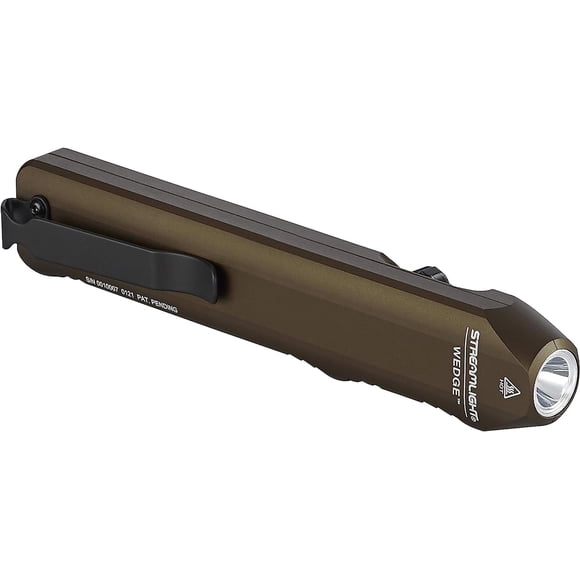 Streamlight 88811 Linterna delgada de uso diario con cuña de 300 lúmenes, incluye cable USB-C, cordón, Coyote