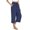 Marine, variante sur Pantalon Grand à Taille Haute en Lin pour Femmes, Couleur Unie, Ample et Ajusté, à Lacets, Pantalon Habillé Décontracté pour Femmes, Pantalon d'Été Décontracté pour Femmes, Pantalon de Yoga Grande Taille avec Poches pour Femmes, Pantalon
