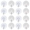 thumbnail image 1 of SHISUYAN 16PCS Powerful Transparent Suction Cup Hooks Non-marking Self Adhesive Hook, 1 of 8