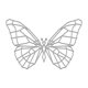 thumbnail image 1 of Figura Decorativa Geométrica Mexicano Ch MARIPOSA CH, 1 of 3
