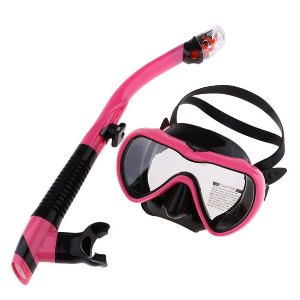 Equipo de buceo óptico Adultos Snorkeling Set Scuba Snorkel Máscara de buceo Rosa Cola máscara de buceo