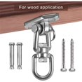 thumbnail image 5 of Set of 2 Heavy Duty Swing Hangers Stainless Steel 304, Double Protection Design, 360° Rotation, Playground Porch Yoga Seat Trapeze,Swing Set Indoor Outdoor, 5 of 5