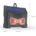 thumbnail image 1 of Repelente solar de ratones, repelente de animales con luz LED roja y blanca, repelente ultrasónico de ratones para exteriores, 1 of 1