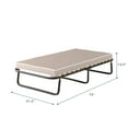 thumbnail image 7 of Topbuy Folding Bed Cot Size Padded Guest Beds W/ Memory Foam Mattress Made in Italy, 7 of 7