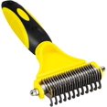 thumbnail image 1 of Pet Deing Comb, 2 Sided Undercoat Rake Ging Tool For Cats Dogs Ergonomic Deing Comb, 1 of 5