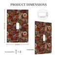 thumbnail image 3 of KLL Coffee Stamp Pattern Electrical Outlet Covers, 3" x 5" 1 Pack Electric Receptacle Plug Covers for Decorator Receptacle Outlet & Switch-Style T, 3 of 6