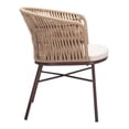 thumbnail image 2 of Freycinet Dining Chair Natural Dining Chair, Modern Style, Removable and washable cushion cover, Steel, Outdoor Dining, 2 of 10