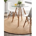 thumbnail image 3 of 10 Ft Round Natural Jute Area Rug, Hand-Woven, Reversible, Farmhouse Boho Style, Durable & Pet-Friendly Rug for Living Room, Dining Room, and Bedroom, 3 of 5