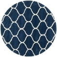 thumbnail image 3 of SAFAVIEH Hudson Arline Geometric Shag Area Rug, Navy/Ivory, 7' x 7' Round, 3 of 7