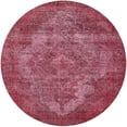 thumbnail image 1 of Ahgly Company Machine Washable Indoor Round Industrial Modern Crimson Red Area Rugs, 5' Round, 1 of 7