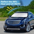 thumbnail image 6 of MOTOMATE Custom Fit Windshield Sun Shade for Cadillac XT5 2017-2024, Foldable Sun Visor Protector Blocks UV Rays & Heat, 6 of 9