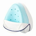 thumbnail image 1 of Orthopedic ergonomic leg pillow in memory foam Knee pillow Blue, 1 of 5