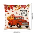 thumbnail image 3 of Ramiter Thanksgiving Fall Home Sofa Cover Decor Cushion Pillowcase Zipper Silk Pillowcase, 3 of 3