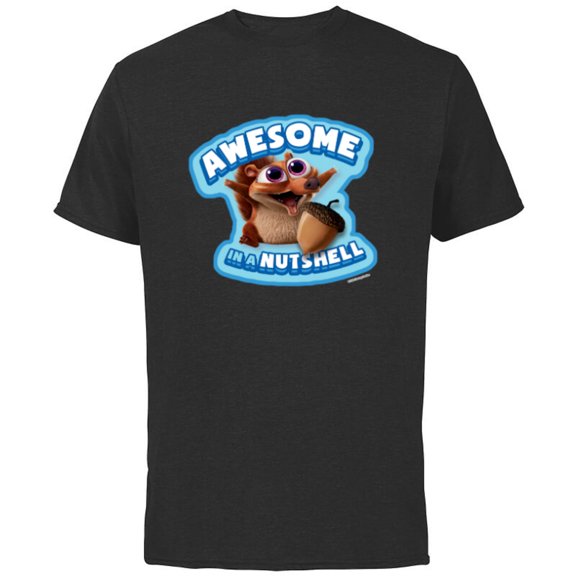 Ice Age Baby Scrat Awesome In a Nut Shell - Short Sleeve Cotton T-Shirt for Adults - Customized-Athletic Heather