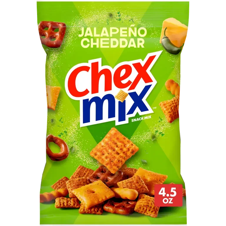 Chex Mix Jalapeno Cheddar Cheese Snack, 3.75 oz Each (8 Pack