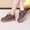 Brown, variant on Plush Leather Cotton Shoes Winter Warm Boots Middle And Elderly Mothers Cotton Boots