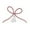 Pink, variant on Bow Christmas Tree Topper Xmas Tree Ornament Silver Metal Stylish Festive for Living Room Parties