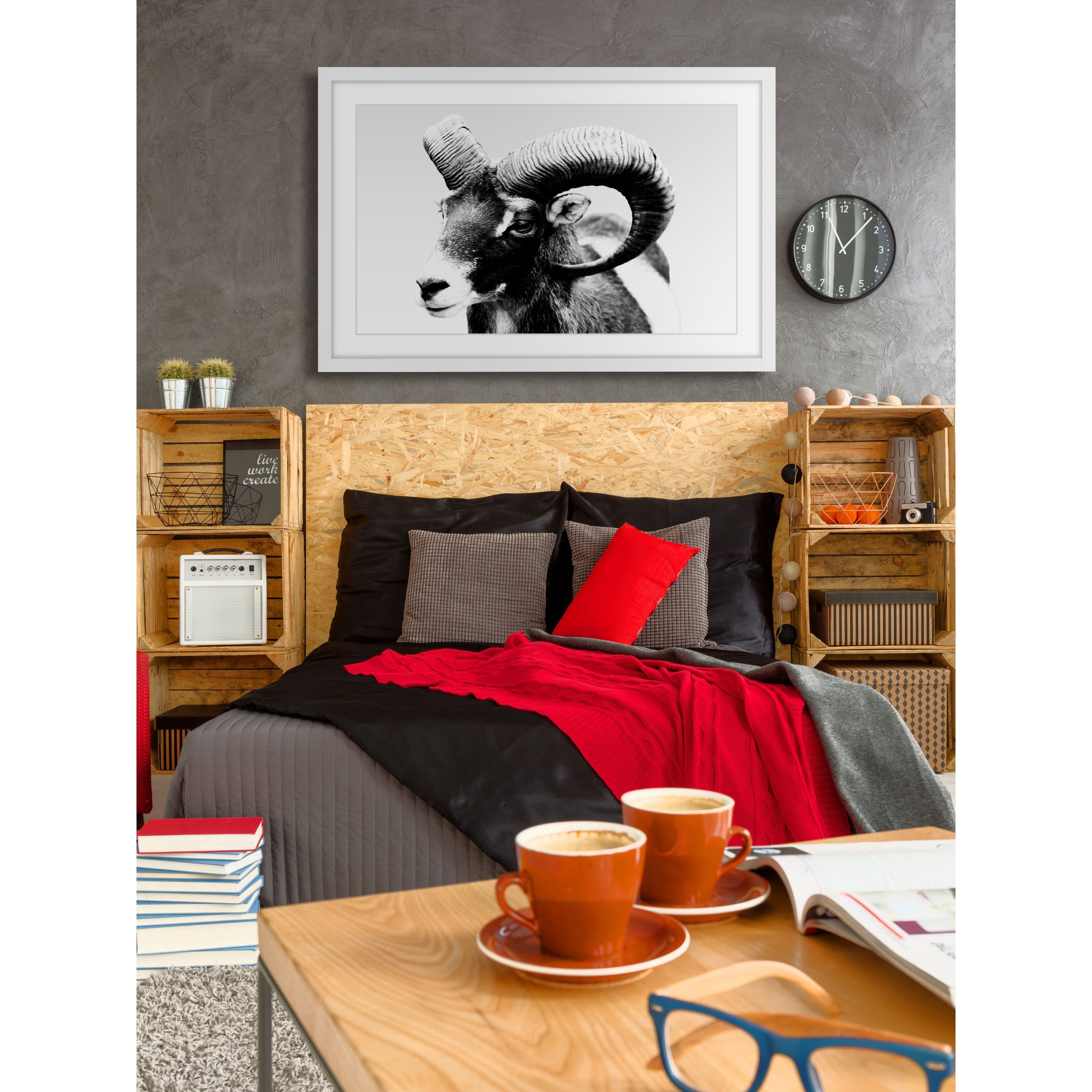 Marmont Hill "Ram Forward" Framed Painting Print