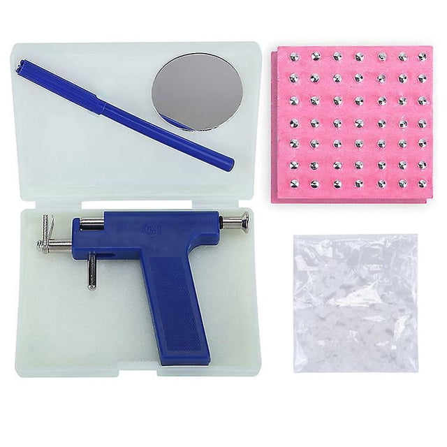 Kit de perforación de oreja, kit de pistola perforadora de oreja, juego de aretes autoperforantes, herramienta profesional para perforación de oreja y nariz, perforador de aretes con perfora