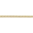 thumbnail image 2 of 14k Yellow Gold 3.35m SemiSolid Curb Link Chain, 2 of 4