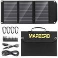 thumbnail image 1 of MARBERO Panel solar portátil Cargador de panel solar de 30 W Panel solar plegable QC3.0 Salida USB y CC Compatible con teléfonos celulares Ipad Laptop IPX4 Impermeable para viajes de camping Senderism, 1 of 5