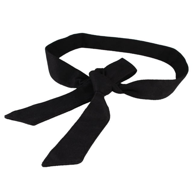 Cinturón de lana Hugo para mujer Cinturón de novia Elástico Hojas negro