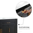 thumbnail image 2 of 48"Bathroom Vanity, Freestanding Bathroom Vanities with Sink,Bathroom Storage Cabinet with 4 Soft close doors and 4 drawers, Black, 2 of 11