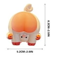 thumbnail image 5 of Bouncy Butt Car Ornament, Cute Cartoon Butt Doll Ornament, Mini Soft Butt Cute Cat Pig Auto Interior Ornament, Decompression Can Pinch Bouncy Car Decoration Home Decoration, 5 of 5