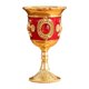 thumbnail image 2 of Elegante copa de aleación de zinc, taza decorativa europea para bar en casa, mesa o fiestas. Oro rojo, 2 of 9