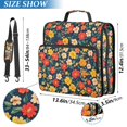 thumbnail image 2 of FORMRS Zipper Binder with Shoulder Strap 1.5-inch Ring 500 Sheet Capacity File Bag, Vibrant Flowers, 2 of 5