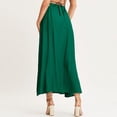 thumbnail image 3 of WEAIXIMIUNG Summer Women's Solid Color Chiffon Skirt Women's High Waist Long Skirt Skirts for Women Maxi Length Trendy 2025, 3 of 7