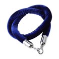 thumbnail image 1 of destyer 1.5m Velvet Rope Crowd Control Stanchion Post Queue Line Barrier Blue, 1 of 9