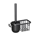thumbnail image 2 of Xecvkr Deluxe Toilet Brush Set aluminum alloy Long Handle Modern Compact Thickened Base Washable Head Easy Install Firm Solid Bathroom Cleaning 13.18x8.46in 1 Pack, 2 of 9