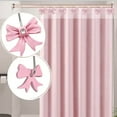 thumbnail image 4 of Kaireo 12Pcs Decorative Shower Curtain Hooks Bow Knot Resin Curtain Hooks Shower Rings for Bathroom Baby Room Nursery Art Decors,Pink Bow Shower Curtain Hook (12Pcs)Pink, 4 of 8