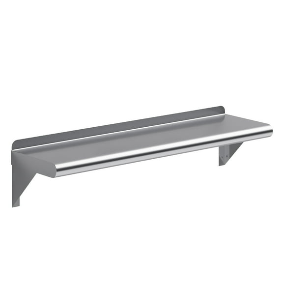 AmGood 8 in. x 30 in. Stainless Steel Wall Shelf | NSF Certified | Appliance & Equipment Metal Shelving | Kitchen, Restaurant, Garage, Laundry, Utility Room