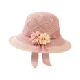 thumbnail image 3 of Hkoxplj Women Sun Hat Wide Brim Foldable Straw Hat UV Protective Beach Hat Packable Travel Bucket Hat with Bow Embellishments Breathable Summer Cute Hat for Ladies Elegant Floppy Hat, 3 of 3
