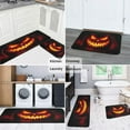 thumbnail image 5 of Scary Night Halloween Horror Pumpkin () Kitchen Mats Sets Of 2 Decor Mats for Room Farmhouse-Non Skid Washable Floor Mats Retro Rugs (17x47in+30x17in), 5 of 7