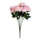 thumbnail image 1 of Ramo de novia de boda de flor de rosa artificial de 10 cabezas, ramo de flores de simulación de oficina en casa, rosa falso, rosa claro sidaley HA7036-03B, 1 of 5
