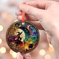 thumbnail image 4 of Witch Ornament, Halloween Ornament, Witchcraft Decor, Cauldron and Cat, Magical Ornament, Pagan Decor, Spooky Season Gift, Holiday Keepsake, Xmas Tree Hanging Decoration, Seasonal, 4 of 5