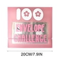 thumbnail image 3 of Reto de la carpeta de 100 sobres para ahorrar - Carpeta de presupuesto con 100 sobres en efectivo y rastreador reutilizable para ahorrar 5.050 dólares | Organizador de cuero A5 para efectivo, 3 of 4