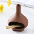 thumbnail image 6 of Handmade Ceramic Sages Stick Dish Palo Santo Holder - Modern Medieval Incense Burner and Candlet Holder - Zen Home Decor, 6 of 8