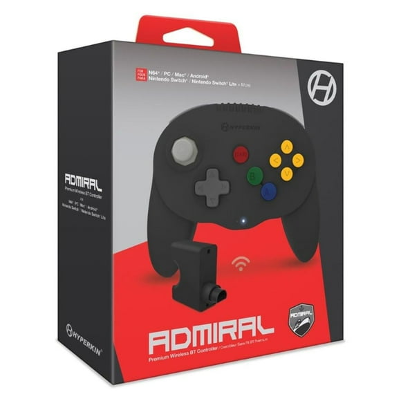 Hyperkin "Amiral" Manette Premium BT pour N64 (Noir Sidéral) - Nintendo 64