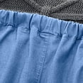 thumbnail image 7 of Posijego Girls Capri Jeans Cute Floral Elastic Waist Wide Leg Cropped Denim Pants with Pockets Size 5-12T, 7 of 7