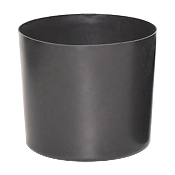 Self-Watering Planter With Integrated Holes Straight Cylinder Pots Portable Box For Home Garden Plants(Black-12.5Cm)