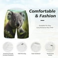 thumbnail image 5 of Lsque Mens Swim Trunks Daisy Koala Pattern - Bathing Suit Compression Liner - Beach Swim Shorts Swimwear - (S-3XL) - Stretch Quick Dry -Large, 5 of 9