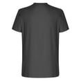 thumbnail image 5 of MIXUE Shirts For Men Summer Letter Print Round Neck Short Sleeve Casual Fit Pullover Tops Tshirts Outwear,Gray,M, 5 of 5