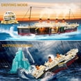 thumbnail image 3 of Juego de bloques de construcción LeBrickCRT Titanic 2288 piezas con luz, 3 of 7