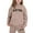 Khaki, variant on Big Girls Outfits Sets Casual Winter Wear Trendy Printed Hooded Sweatshirt Cute Girls' Fall Clothing Sets Khaki Size 8-9T