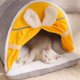 thumbnail image 5 of Winter Warm Cat House Super Soft Cozy Cat Sleeping Cave Thicken Cute Kitten Puppy Tents Windproof Cat Bed Nest Pet Supplies ShopWise Round, 5 of 7