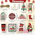 thumbnail image 3 of 14Pcs Christmas Tiered Tray Decor Xmas Tree Wooden Rustic Farmhouse Ornament, 3 of 10